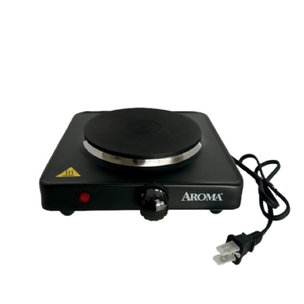 Aroma 1-Burner AHP-303 Hot One Plate Compact Portable Electric Cooktop Black NEW
